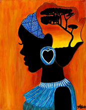 Load image into Gallery viewer, HOME- Warm African art
