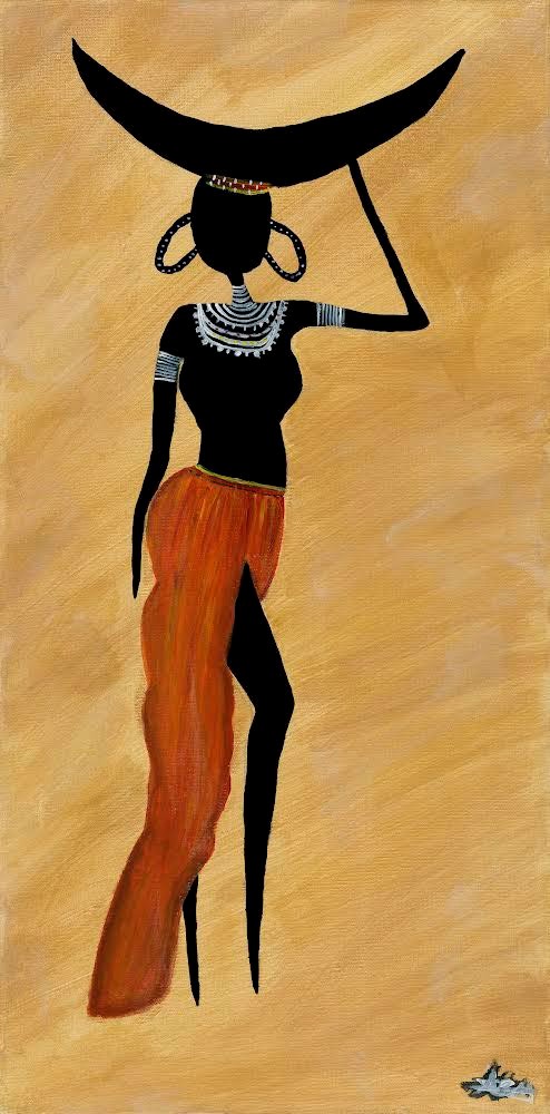 THE GOLDEN LADIES (3/3) - Earthy African art