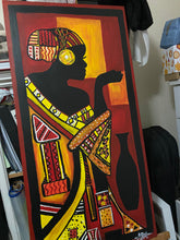 Load image into Gallery viewer, VIBRANT COLOURS OF THE AFRICAN ATTIRE -  Warm African art
